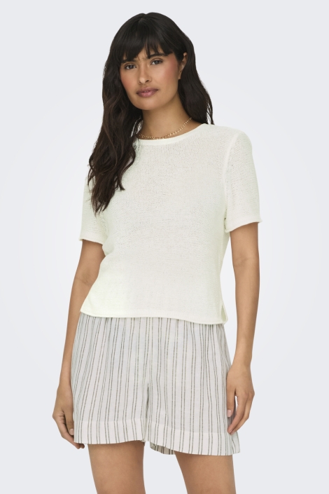 Only onlsunny s/s pullover knt